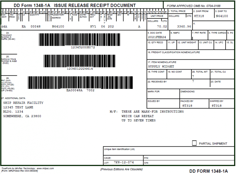 GSA Label Formats | Fed-Std-123H | Mil-Std-129R | Mil-Pac Technology