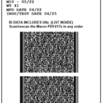 Macro PDF417 for Mil-Std-129 Label